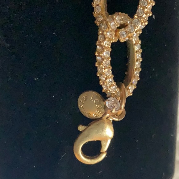 J. Crew Factory Gold & Pave Crystal Link Bracelet - Picture 4 of 4
